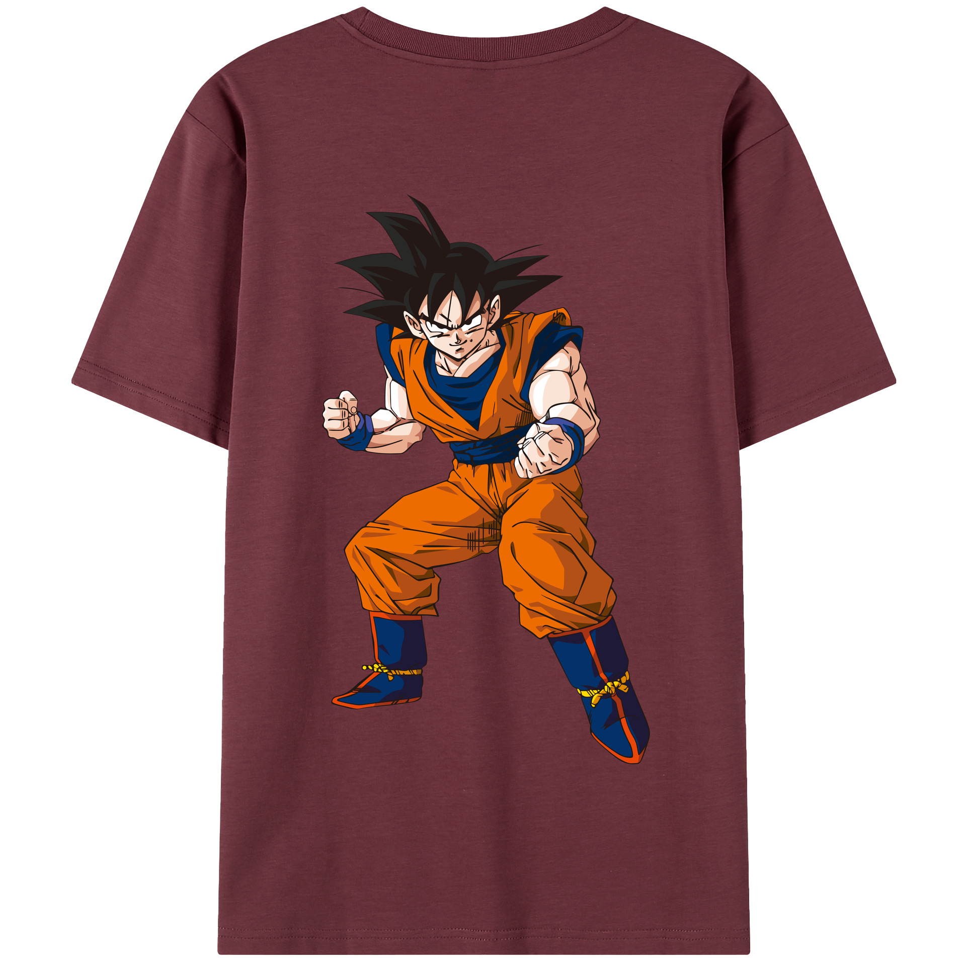 （画像用） ドラゴンボール 孫悟空（そん ごくう）Son Goku カカロット DRAGON BALL Kakarotto 綿100％半袖Tシャツ（背面プリント）